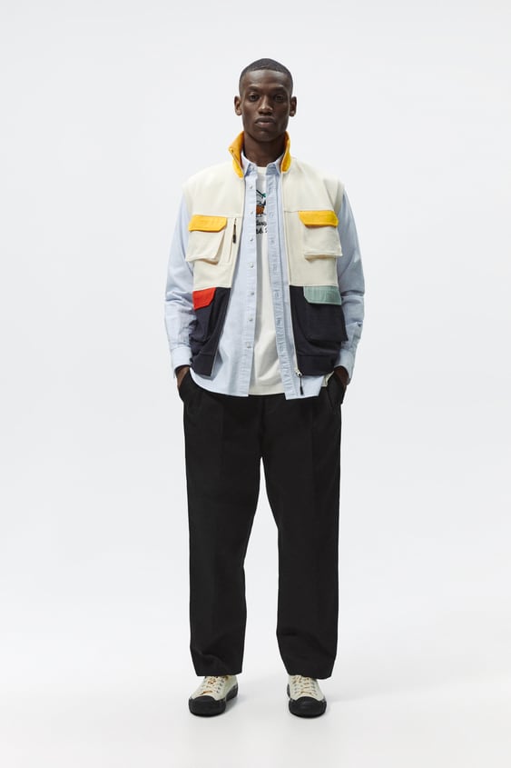 COLOR BLOCK VEST