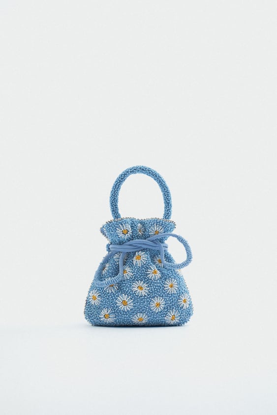 BEADED BUCKET BAG