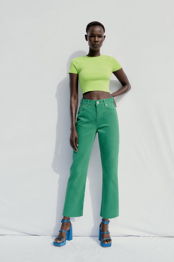 Z1975 STRAIGHT CROPPED JEANS