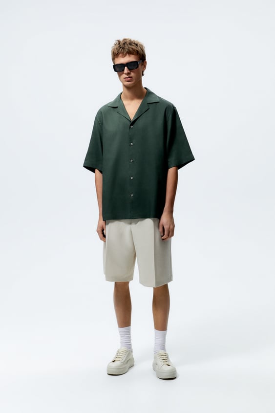 LYOCELL - LINEN BLEND SHIRT