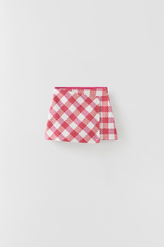 GINGHAM SKORT