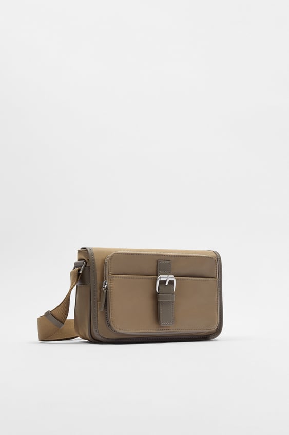 COMBINATION NYLON CROSSBODY BAG