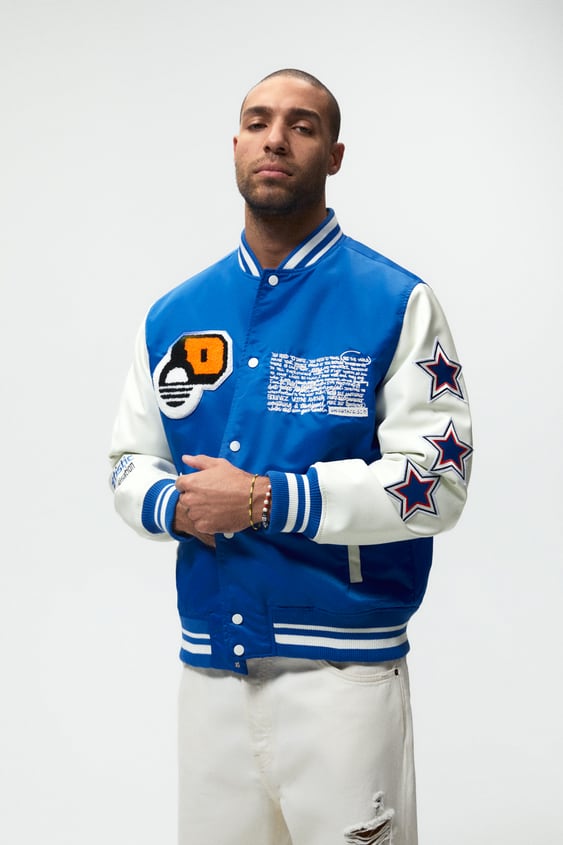 CONTRASTING PATCHES JACKET