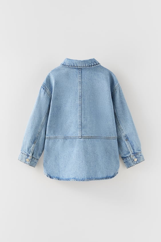 DENIM OVERSHIRT WITH POCKET