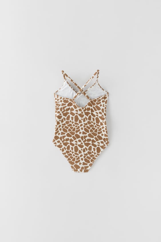 KIDS/ GIRAFFE PRINT SWIMSUIT