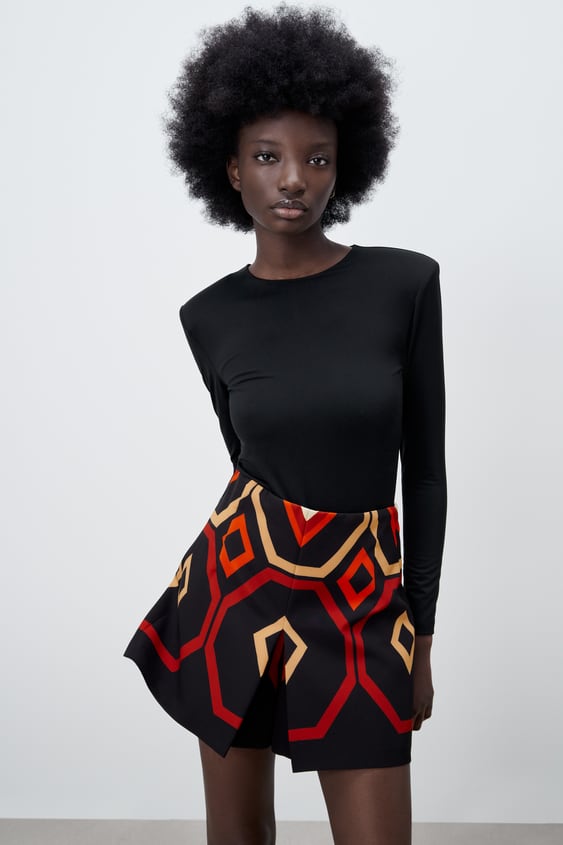 BODYSUIT WITH SHOULDER PADS