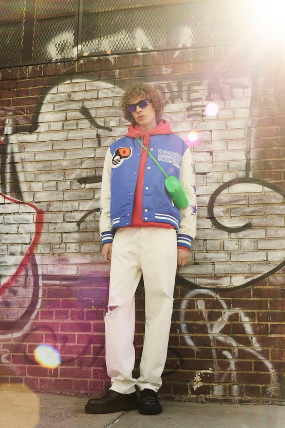 CONTRASTING PATCHES JACKET