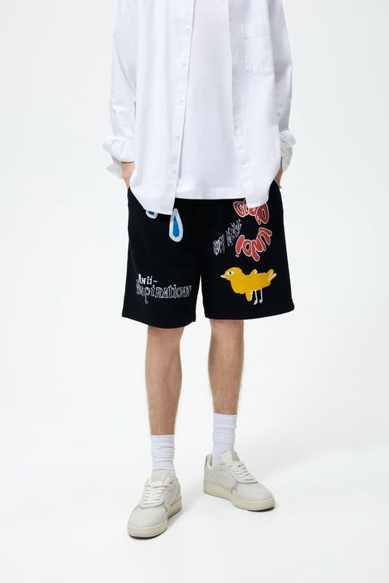 COMBINATION PRINTED SHORTS