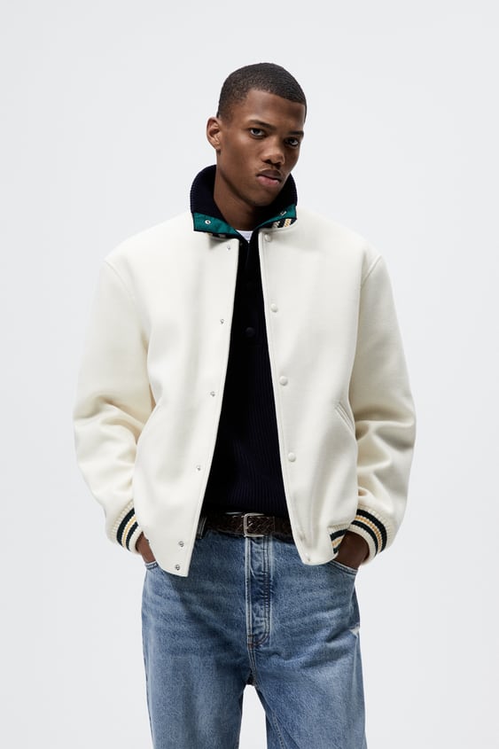 RIB BOMBER JACKET