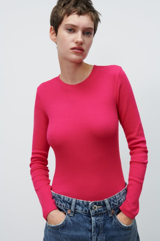 RIBBED BODYSUIT