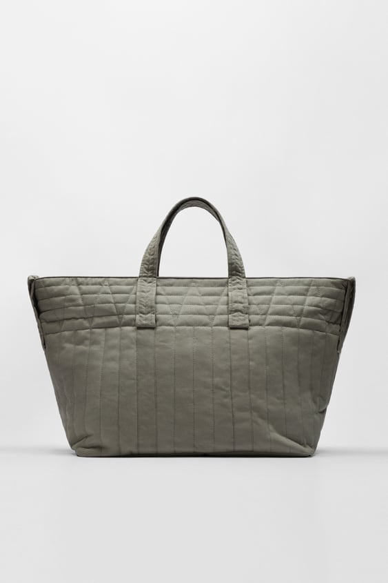 QUILTED MAXI TOTE BAG