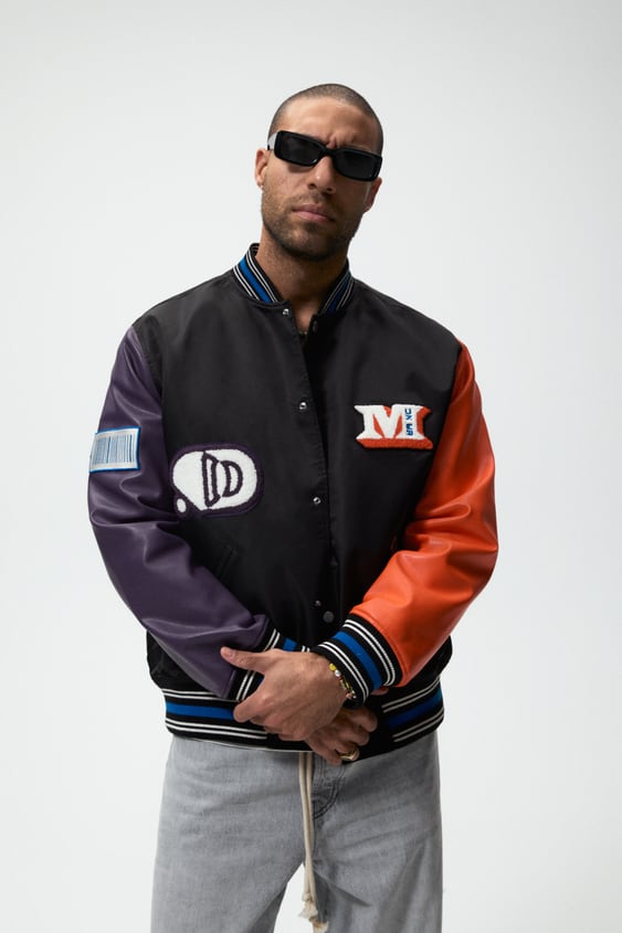 CONTRASTING PATCHES JACKET