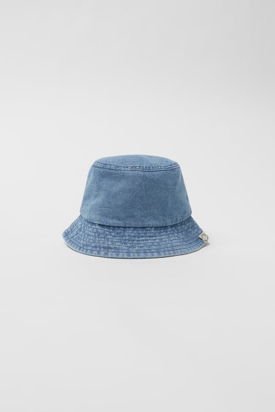 KIDS/ WASHED DENIM BUCKET HAT