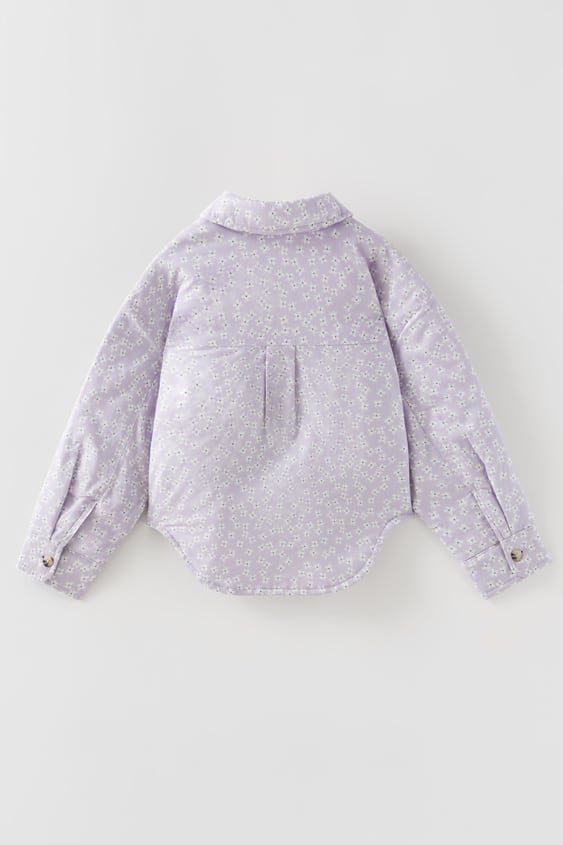 QUILTED FLORAL OVERSHIRT