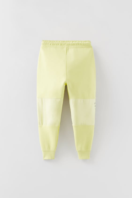 COMBINATION EMBOSSED SPORTY PLUSH PANTS