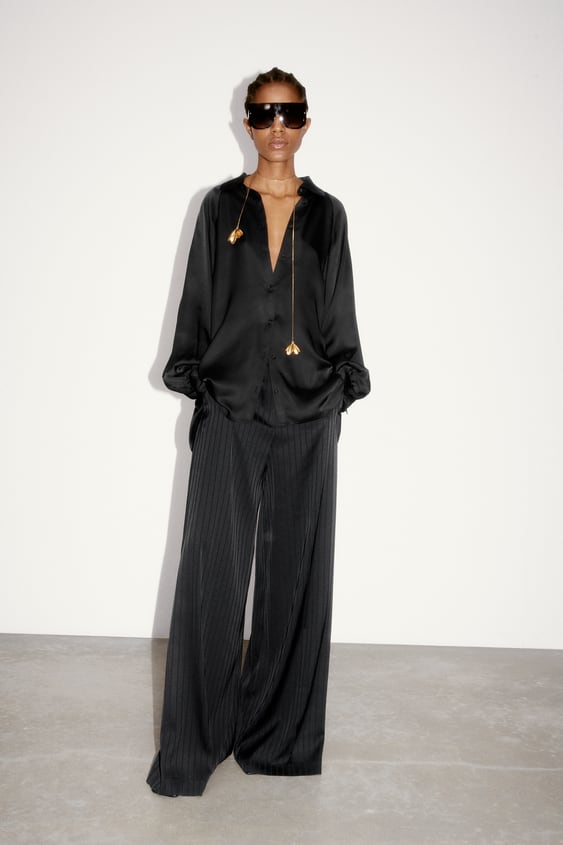 OPEN BACK LONGLINE SHIRT