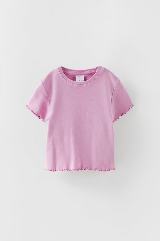 SCALLOPED WASHED SHIRT