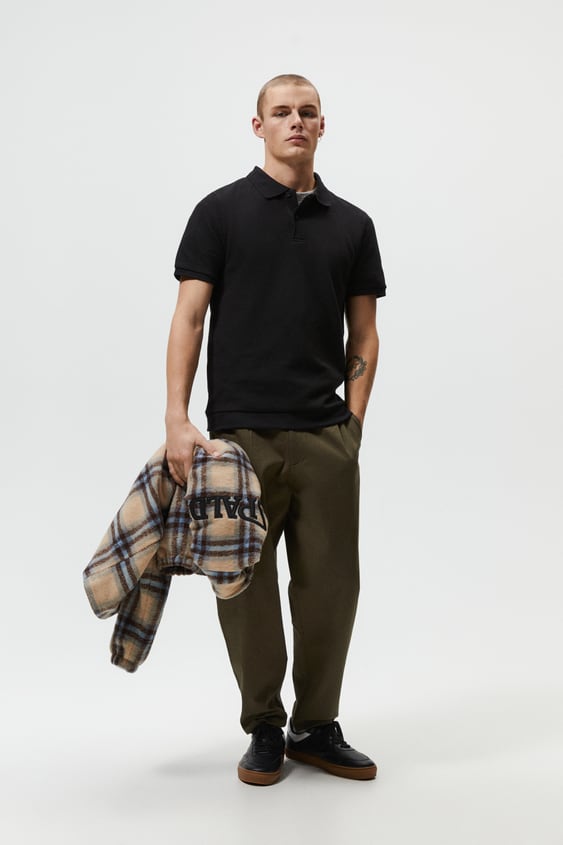 BIAS CUT POLO SHIRT