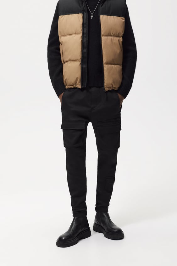 SOFT DENIM CARGO PANTS