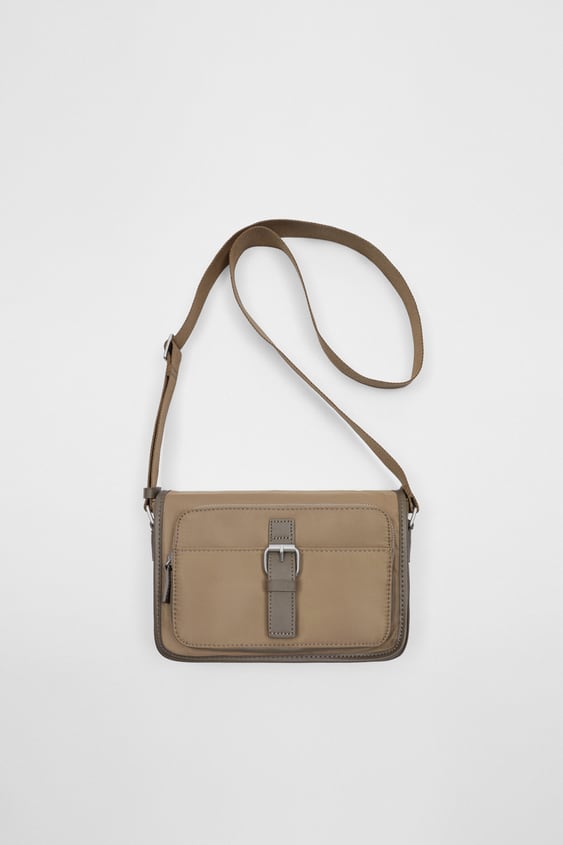 COMBINATION NYLON CROSSBODY BAG