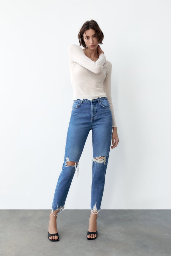 Z1975 RIPPED MOM FIT JEANS