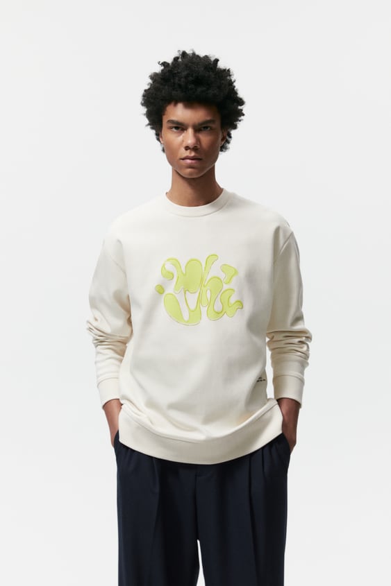 ABSTRACT PRINT SWEATSHIRT