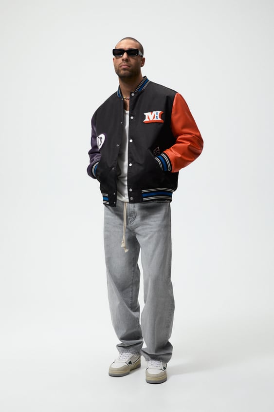 CONTRASTING PATCHES JACKET