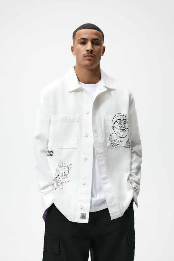 FACE PRINT OVERSHIRT