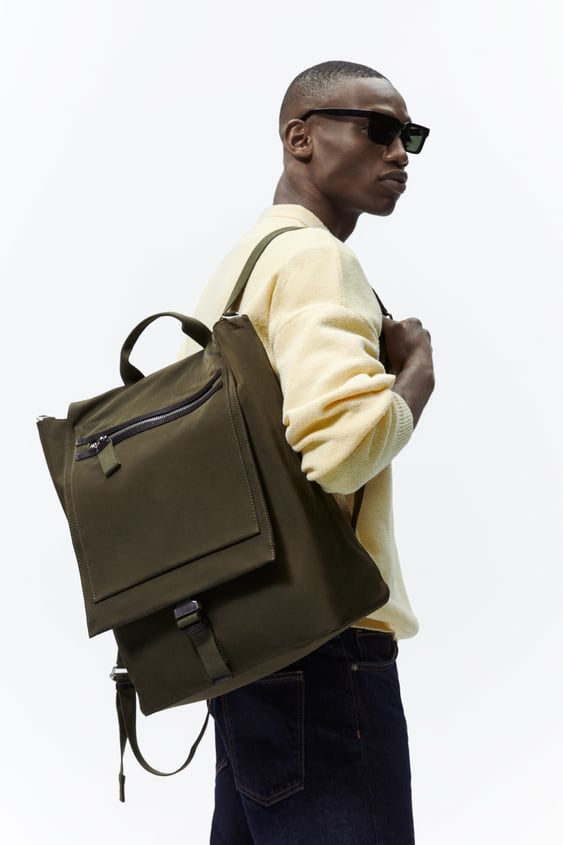 SOFT FLAP FABRIC BACKPACK