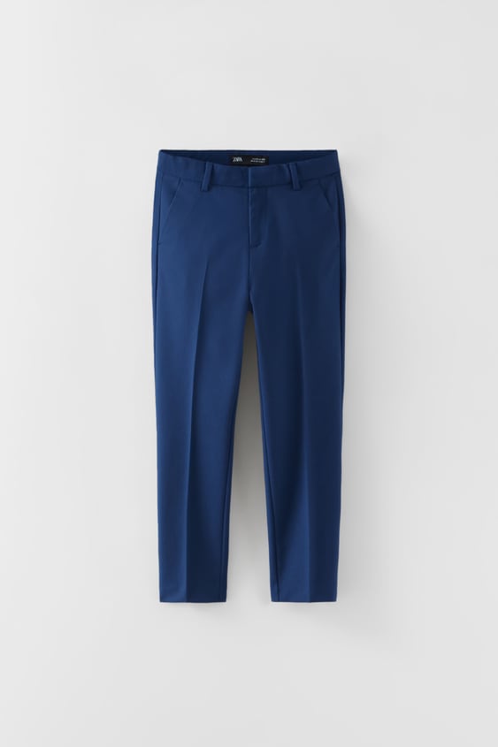 TEXTURED SUIT PANTS