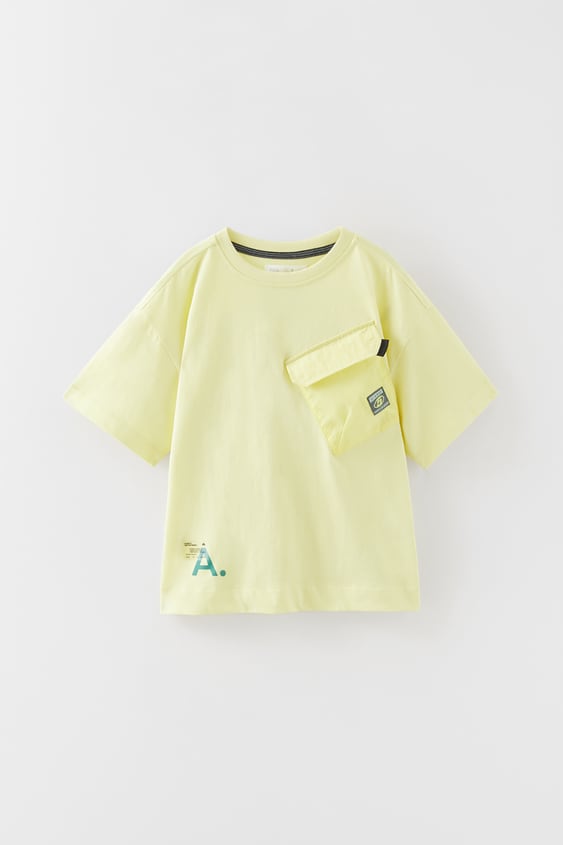 TECHNICAL SPORTY POCKET T-SHIRT