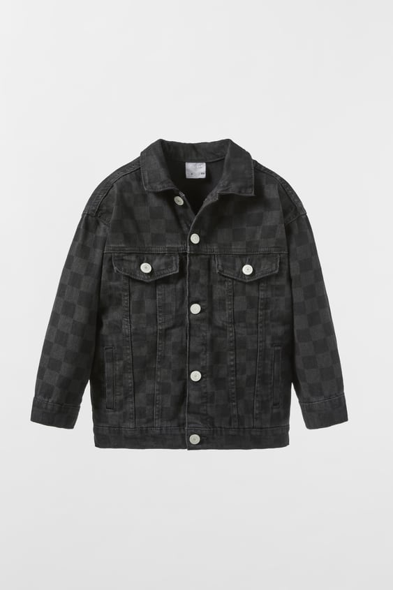 CHECKERED DENIM OVERSHIRT