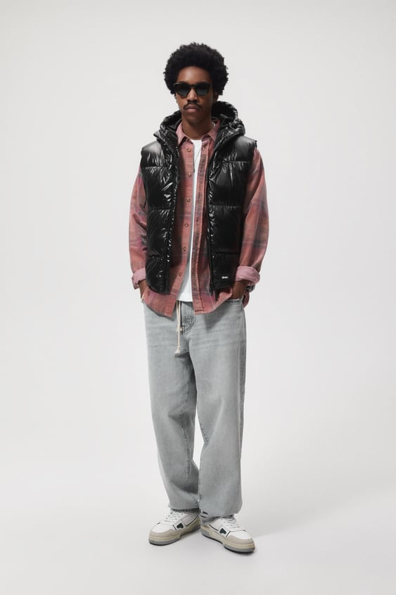 HOODED PADDED VEST