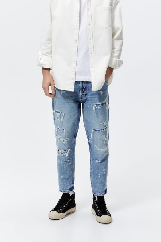 SLIM CROPPED JEANS