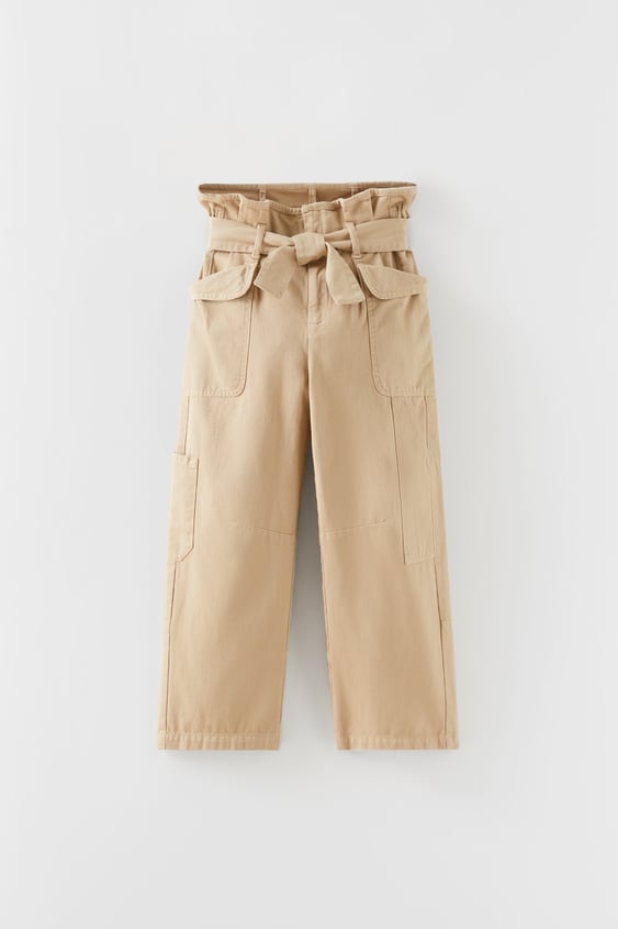 GIRLS’ BELTED CARGO PANTS