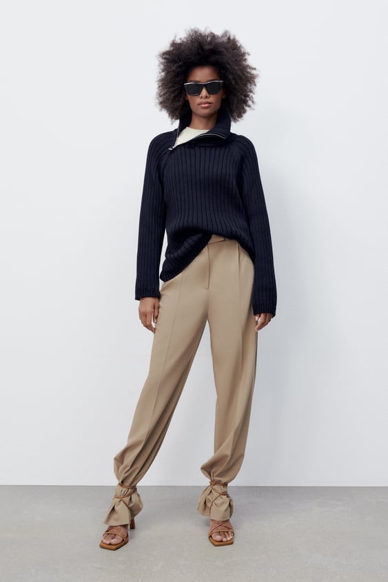 SIDE ZIP KNIT SWEATER