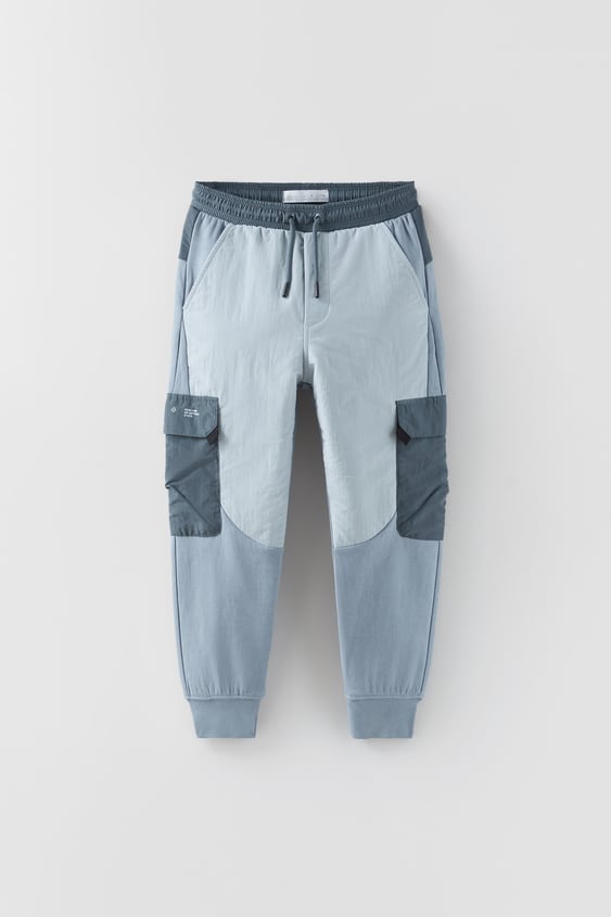 COMBINATION BLOCK COLOR ATHLETIC PANTS