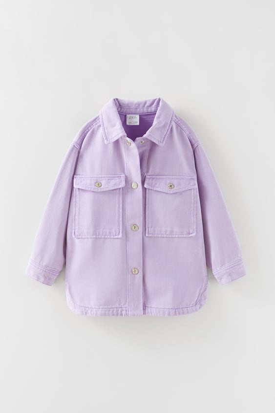 PLAIN DENIM OVERSHIRT