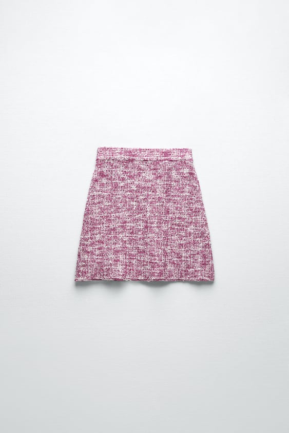 STRUCTURED KNIT SKIRT