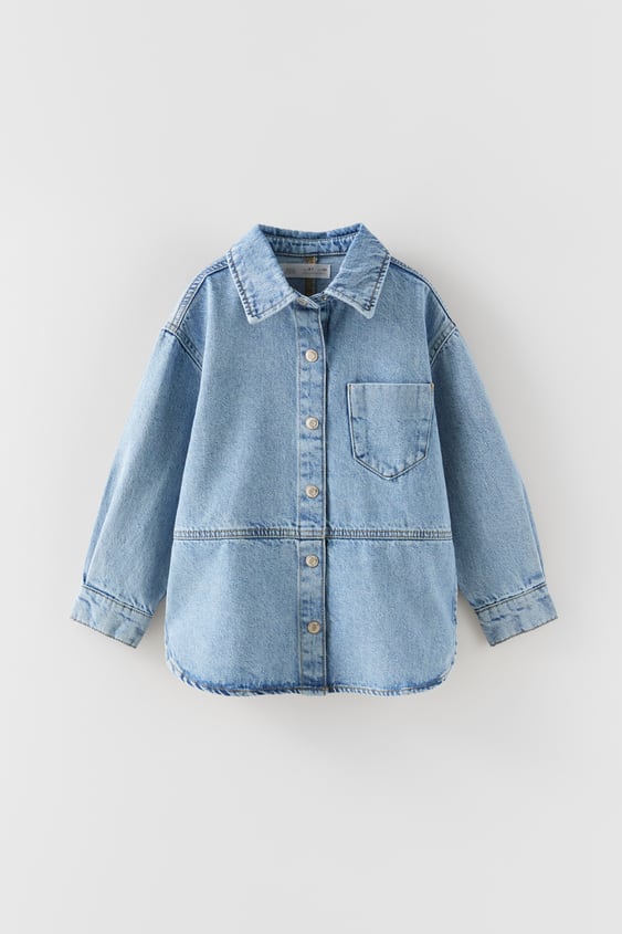 DENIM OVERSHIRT WITH POCKET