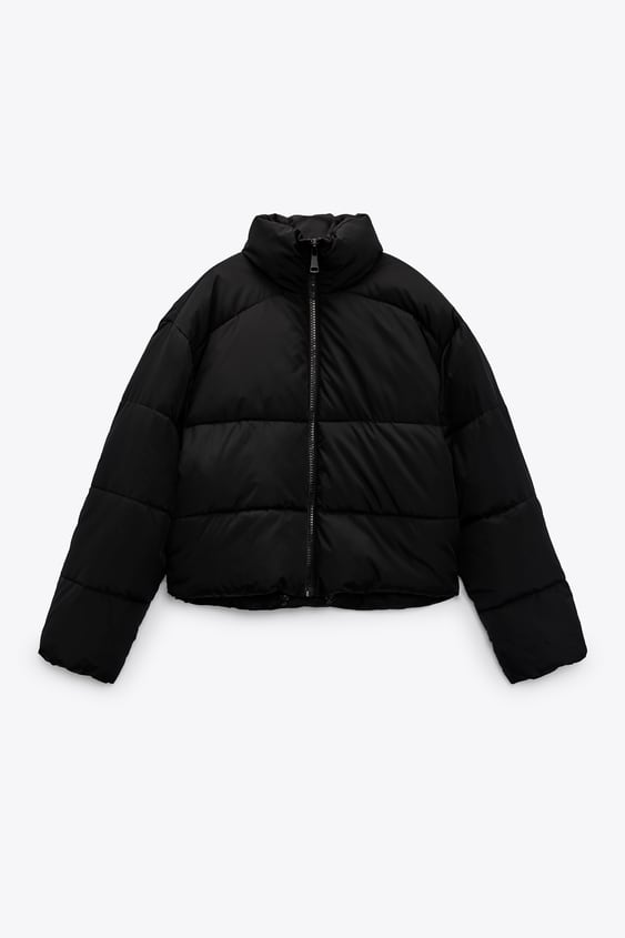 WATER AND WIND PROTECTION CROPPED PUFFER JACKET
