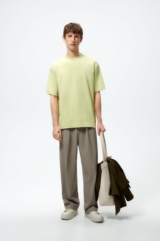 RIB COLLAR T-SHIRT