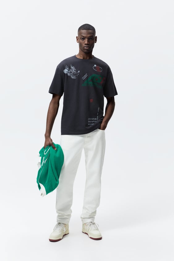 ABSTRACT PRINT T-SHIRT