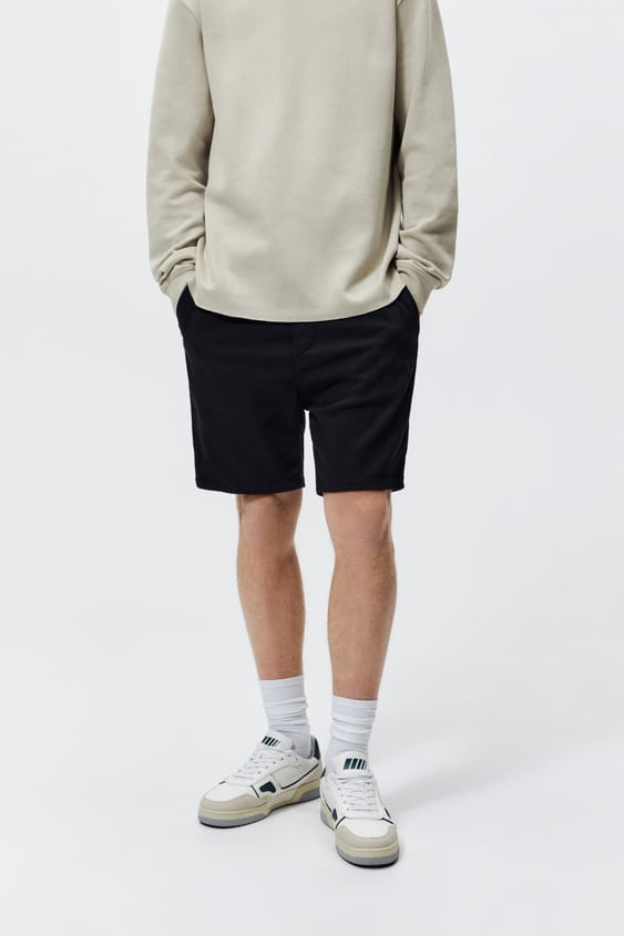 BASIC SOFT DENIM SHORTS