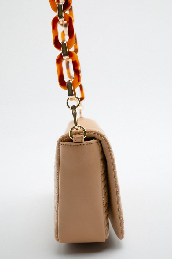 BEADED CHAIN SHOULDER BAG