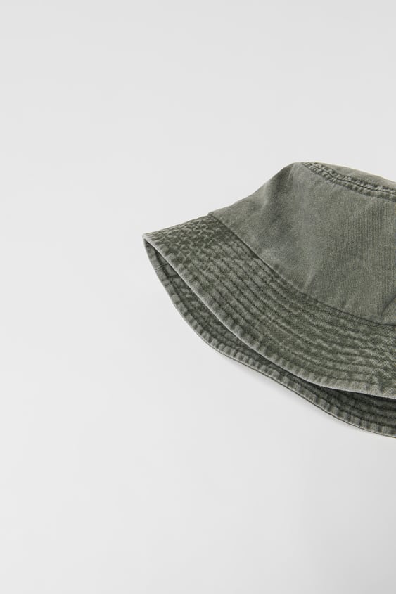 KIDS/ WASHED DENIM BUCKET HAT
