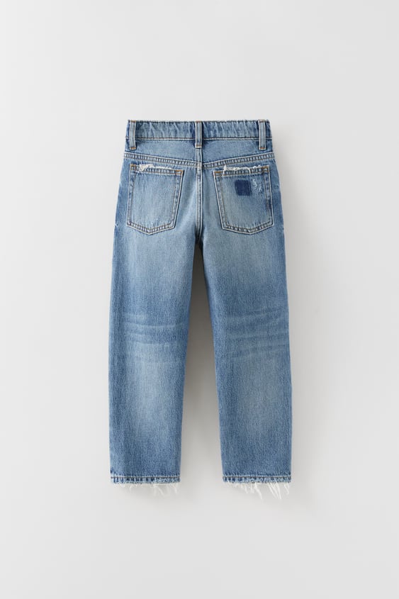 DESTROYED WASH RELAXED FIT JEANS