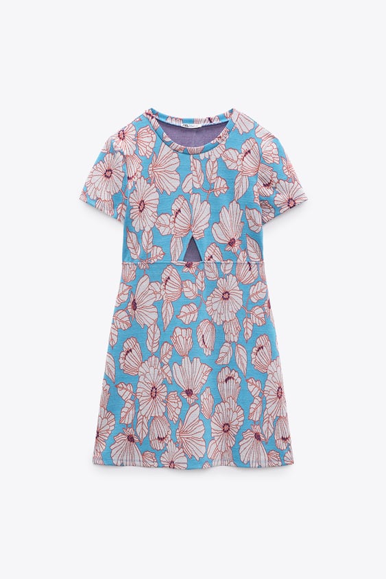 CUT OUT JACQUARD DRESS