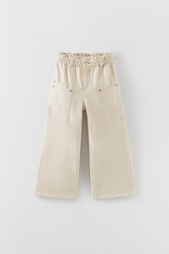 WIDE LEG CARGO JEANS