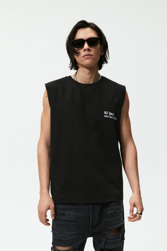 GRAFFITI PRINT TANK TOP